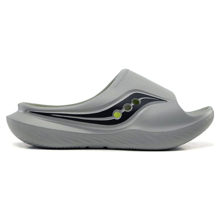 SAUCONY Cradle Lightweight Comfortable Non-Slip Durable Slide Sandals Unisex Sandals Gray Black S28901-8