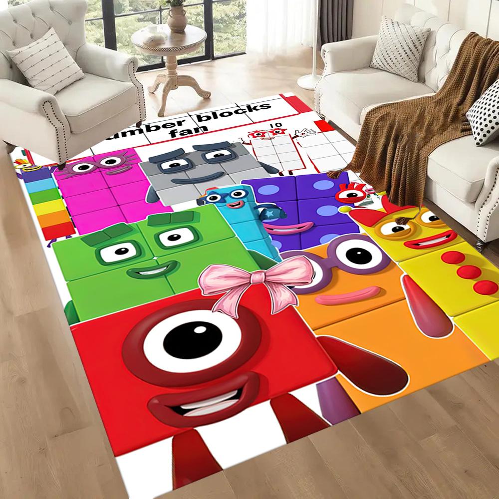 Numberblocks Area Rug Perfect For Playrooms Kitchen Hallway Dormitory Antislip Carpet Anime Office Decor Perfect Gift For Womenmen