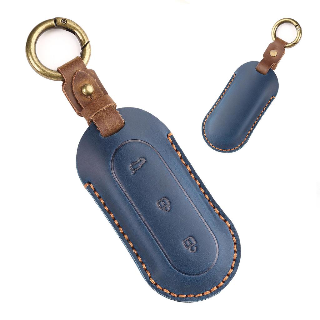 Идеальный чехол-накладка для ключа автомобиля из натуральной кожи L9 L8 для мужчин и женщин