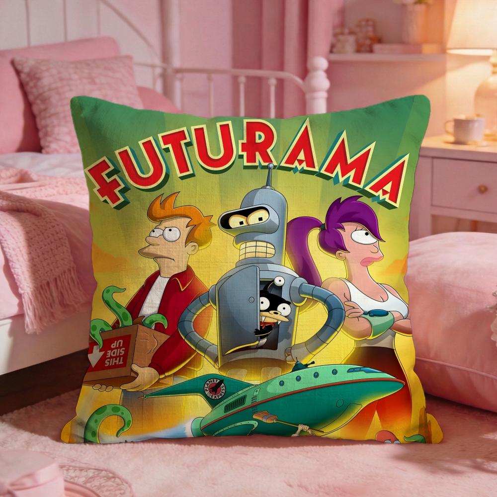 FFuturamas Classic Anime Cushion Cover Premium Comfort Reversible Pillow Cove Two In One Design For Any Room Car Interior