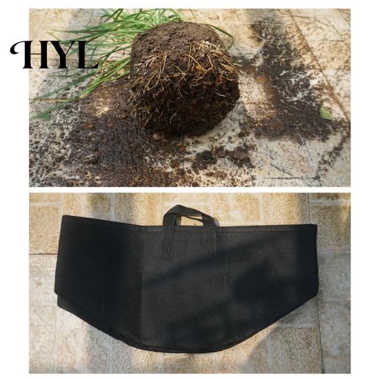 Indoor Plant Container 5 Gallon Grow Bag Non-woven Fabric Planting with Handles Space-saving Holder Breathable Garden Pot for Outdoor Vegetables