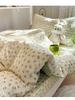 Sleep Grid (Student Season) Soft and Comfortable Puff Cotton Double Layer Yarn Student Dormitory Single Item Bed Sheet