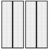 VidaXL Insect-proof Door Curtains 2pcs with Magnets Black 220x110cm