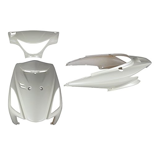 Bike Parts Center Exterior Set 3 Piece Set White White Cowl Painted Genuine Type Suzuki Address V125S CF4MA 315501