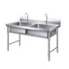 Beifu 304 Stainless Steel Freestanding Double Basin Sink