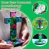 Crossed Silicone Molds Plaster Molds Resin Cross Shape Resin Creative Base With Silicone Castin R1J6