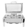 Набор для буфета Chafing Dish 9L из нержавеющей стали, прямоугольный, с подогревом алкоголя, для кейтеринга, с едой