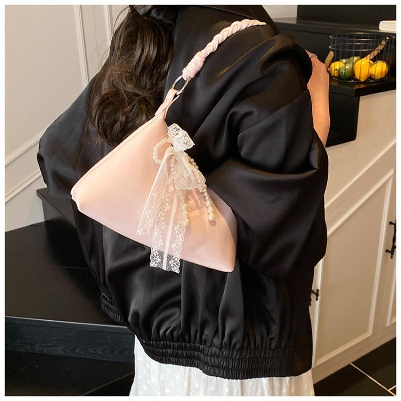 IELGY Korean Version Simple All-Match Commuter Shoulder Casual Bow Underarm Bag