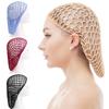 Elastic Mesh Hair Net Turban Hat Crochet Hair Snood Fashion Black Wig Caps  Casual