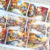 Pet Tape Journal Autumn Town Washi Collage Decoration Card Autumn Landscaping Collage