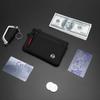 Роскошный RFID-держатель для кредитных карт из нейлона, мужской кошелек с защитой от кражи, тонкий, с карабином, отделение для монет, мужской кошелек