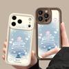 Shockproof Soft TPU Silicone Phone Cover Funda For iPhone 17 Air 16e 16 15 14 Pro Max 13 17 Pro Max 17 Pro 17 Air Blue Christmas Tree Pattern Case