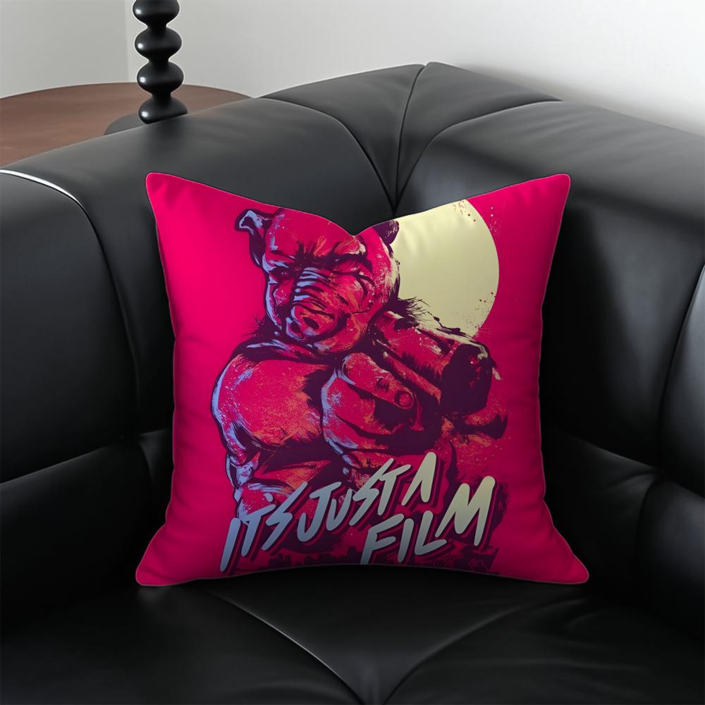 Игровой Hotline Miami Наволочка Чехол для подушки Антипылевой Невидимая молния Шелковистый плюшевый чехол