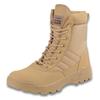 Military Tactical Combat Side Cosplay [ALVEIN] Boots, Boots, Boots, Men's SWAT, Waterproof, Dustproof, Zipper, Breathable, Anti-Slip, (Beige, 25.0 Cm)