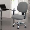 Two Piece Stretchable Computer Chair Cover Washable Executive Office Chair Protector Slipcover