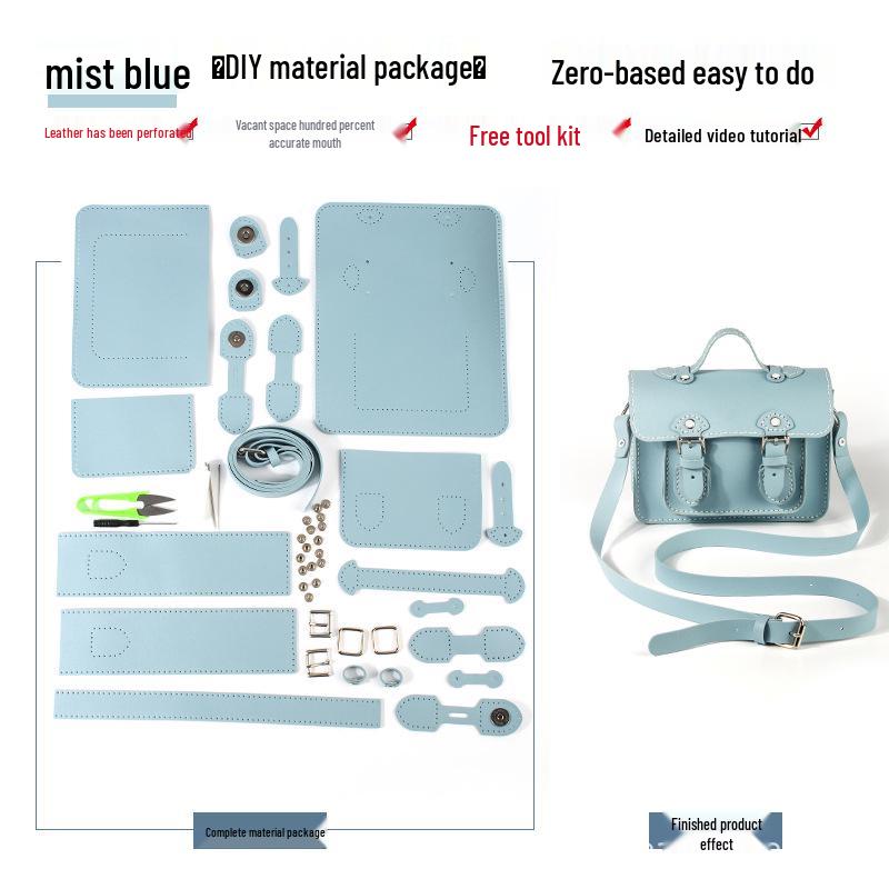 Набор для маленькой сумки кроссбоди Кембридж ручной работы: В комплекте вязальная спица, нитки и инструкция