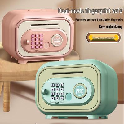 Новая копилка-банкомат с отпечатком пальца большой емкости для детей: Международная копилка с двойным режимом внесения и снятия средств
