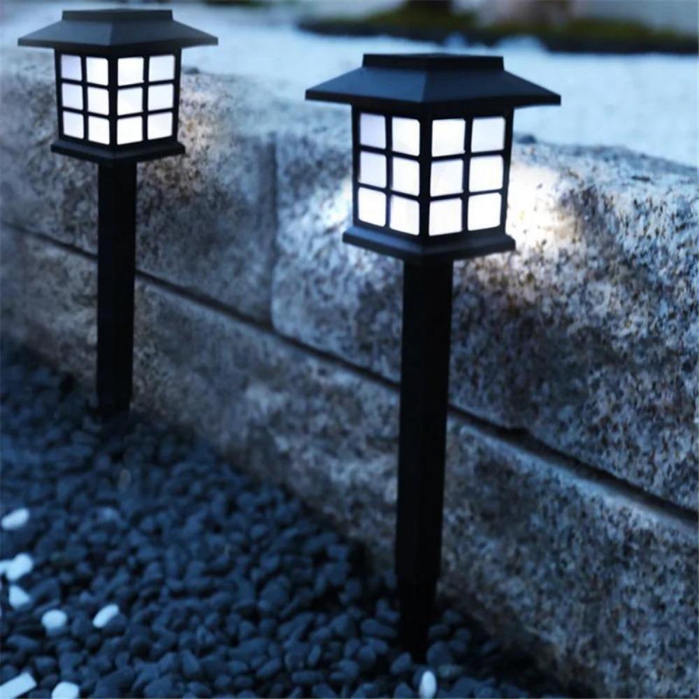 3000LM 2pcs Outdoor Solar Garden Lights Waterproof House LED Pathway Light Sensor Solar Landscape Lights For Yard Patio Walkway Garden