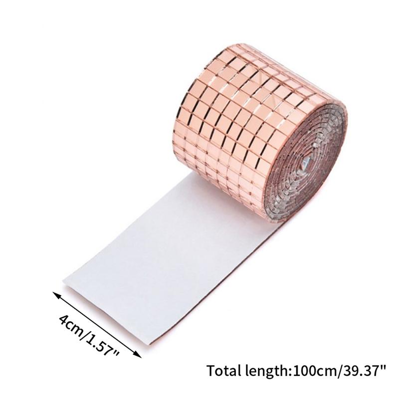 Зеркальная мозаичная плитка наклейки Diy самоклеящаяся мини-квадратная акриловая наклейка на стену