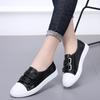 Весенние женские балетки, женские слипоны, женские лоферы, кожаная обувь, женские повседневные туфли-лодочки, белые, черные, кроссовки WSH3573
