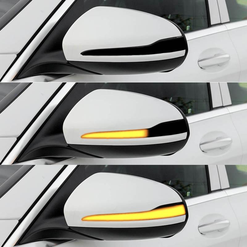 2pcs Dynamic Blinker For Mercedes Benz C E S GLC W205 X253 W213 W222 V Class W447 LED Turn Signal Light Side Mirror Indicator
