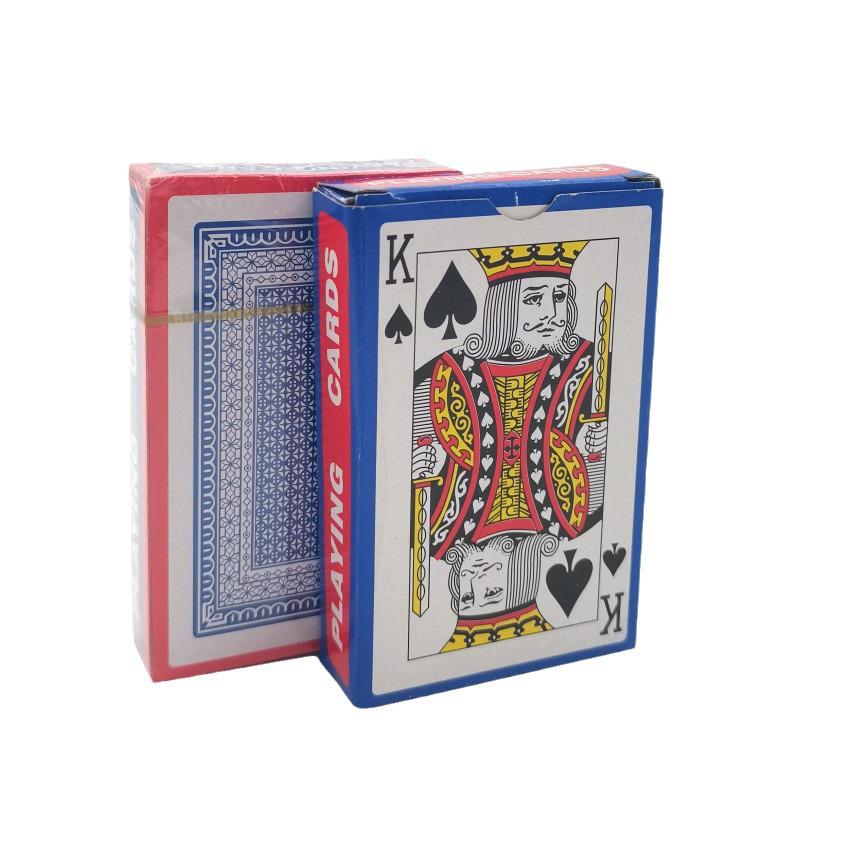 Красные и синие бумажные игральные карты K-Card для покера, шахмат, настольных игр и рекламы