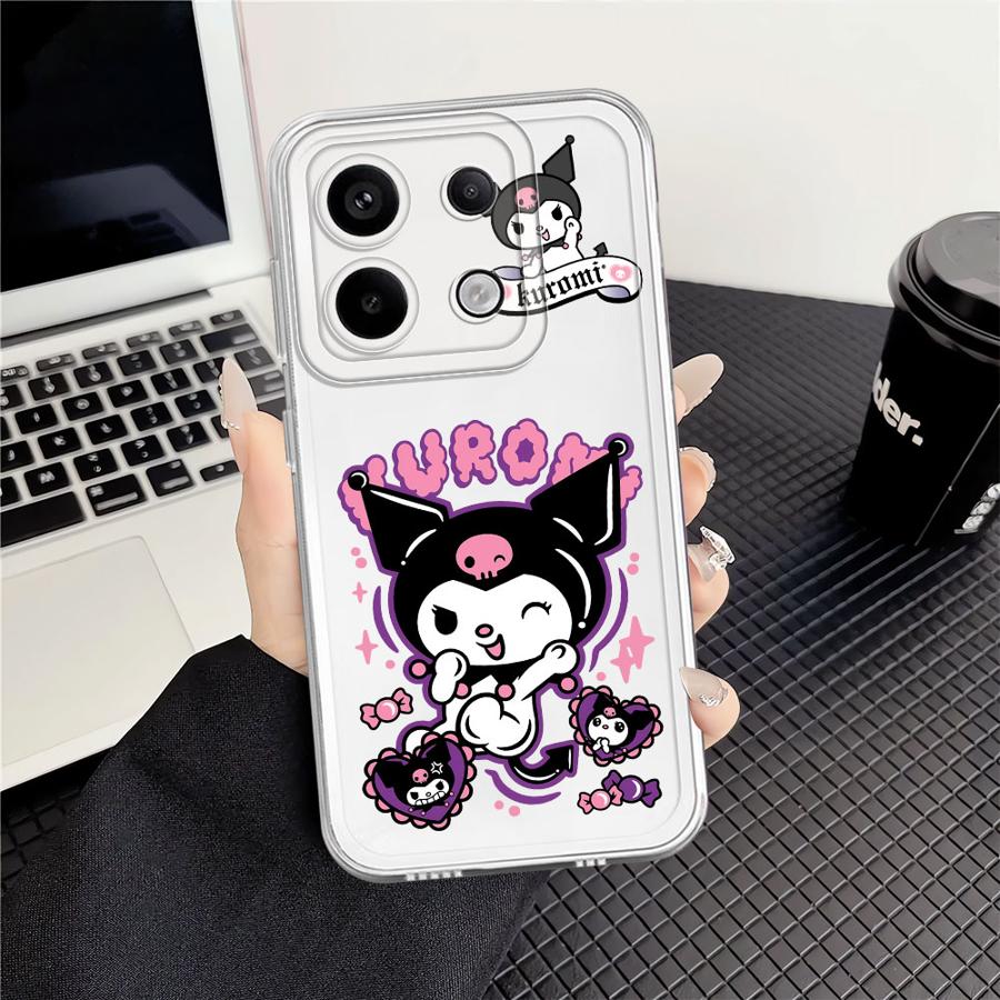 Чехол для Xiaomi Redmi Note 14 Pro Plus Note 13 A4 14C 10S 9 10 13C 11 12S 11S 12 Мягкая накладка на телефон Милый Куроми