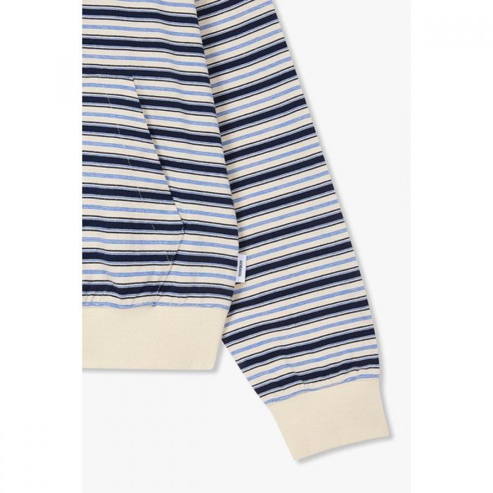 Studio Tomboy Stripe Pattern Zip Up Hoodie 9176213982