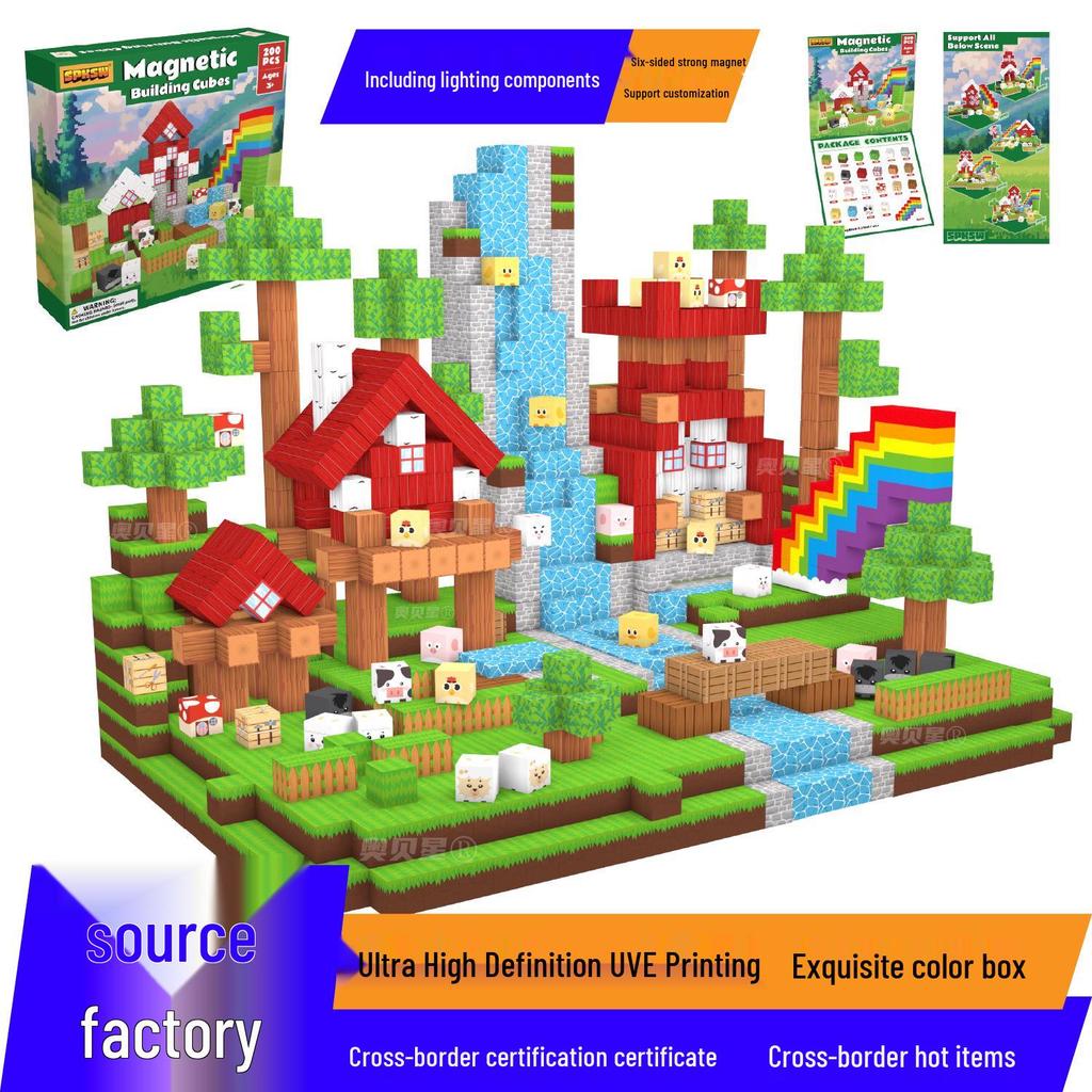 Mine Cave Magnetic Building Blocks: Aobei Star Toy for Children