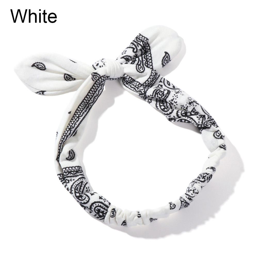 Аксессуары для волос Эластичные повязки на голову с принтом и перекрестным узлом Банданы Ободки Резинки для волос для девочек