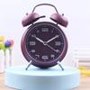 Alarm Clock, Noiseless Clock with Light and Noiseless for Heavy Sleepers 4.6" Analogue Alarm Clock