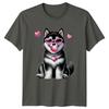 Fluffy Puppy Heart Sunglasses Bubblegum Dogs Animals Unisexs TShirt Unisexs