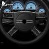 Внутренняя отделка салона AIRSPEED для Dodge Magnum Charger 2008 2009 2010 Наклейка на руль автомобиля Аксессуары из настоящего углеродного волокна