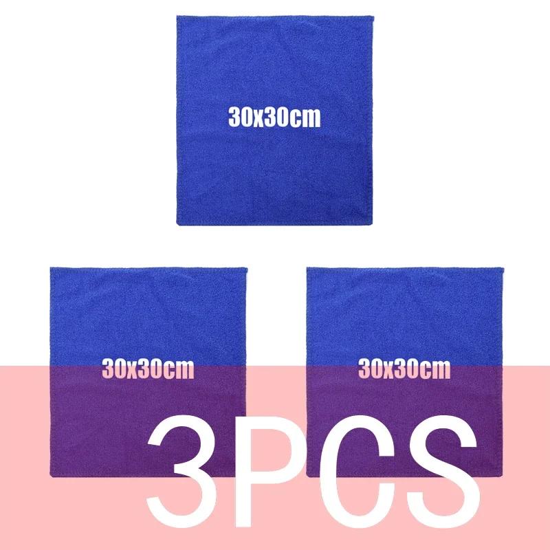 1/3 шт. Автомобильное мягкое полотенце из микрофибры 30 см*60 см Очень мягкое Детализация Уход Мойка Чистка Сушка Ткань Полотенце Автомобильная Чистка Автомобильные Инструменты Новое