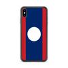 Coque iPhone - Drapeau Laos - iPhone XS Max - Souple - Multicolore - Verticale