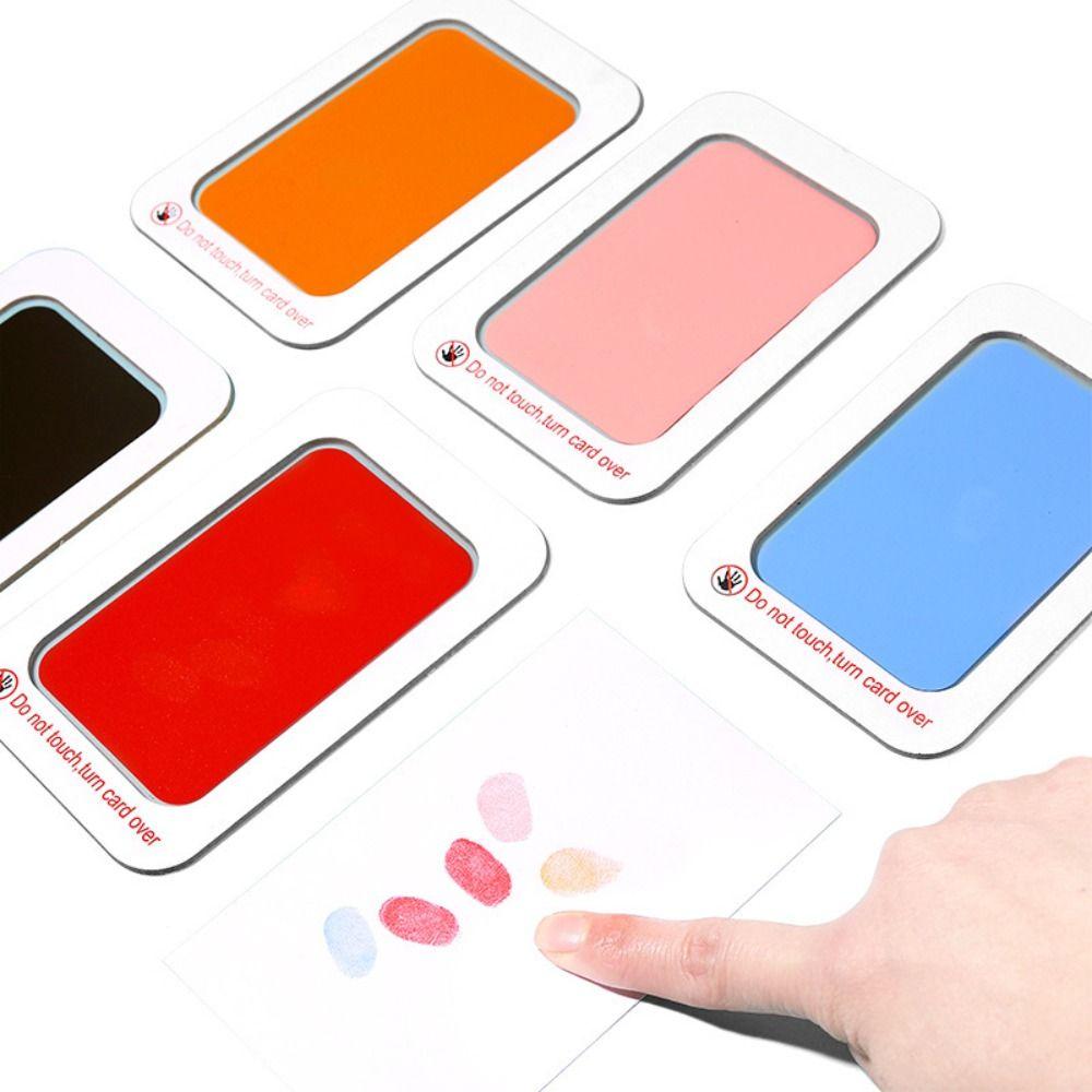 Нетоксичные отпечатки ладоней домашних животных, безопасная чистая сенсорная панель, подарки, чернильная подушечка для следов ребенка