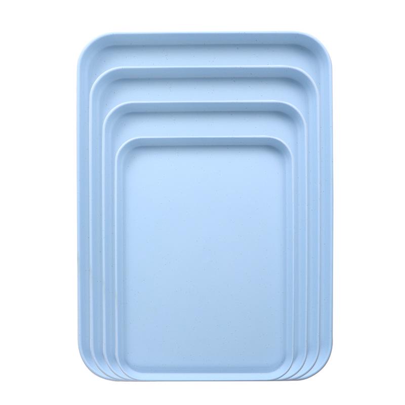 Прямоугольный поднос из пшеничной соломы для дома, гостиницы или ресторана - Идеально подходит для чая, закусок и десертов