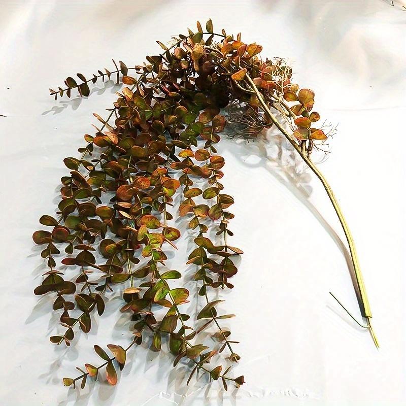 104 см искусственный эвкалипт из ротанга, искусственные растения, лоза, пластиковая ветка дерева, настенные висячие листья для дома, сада, открытый свадебный декор