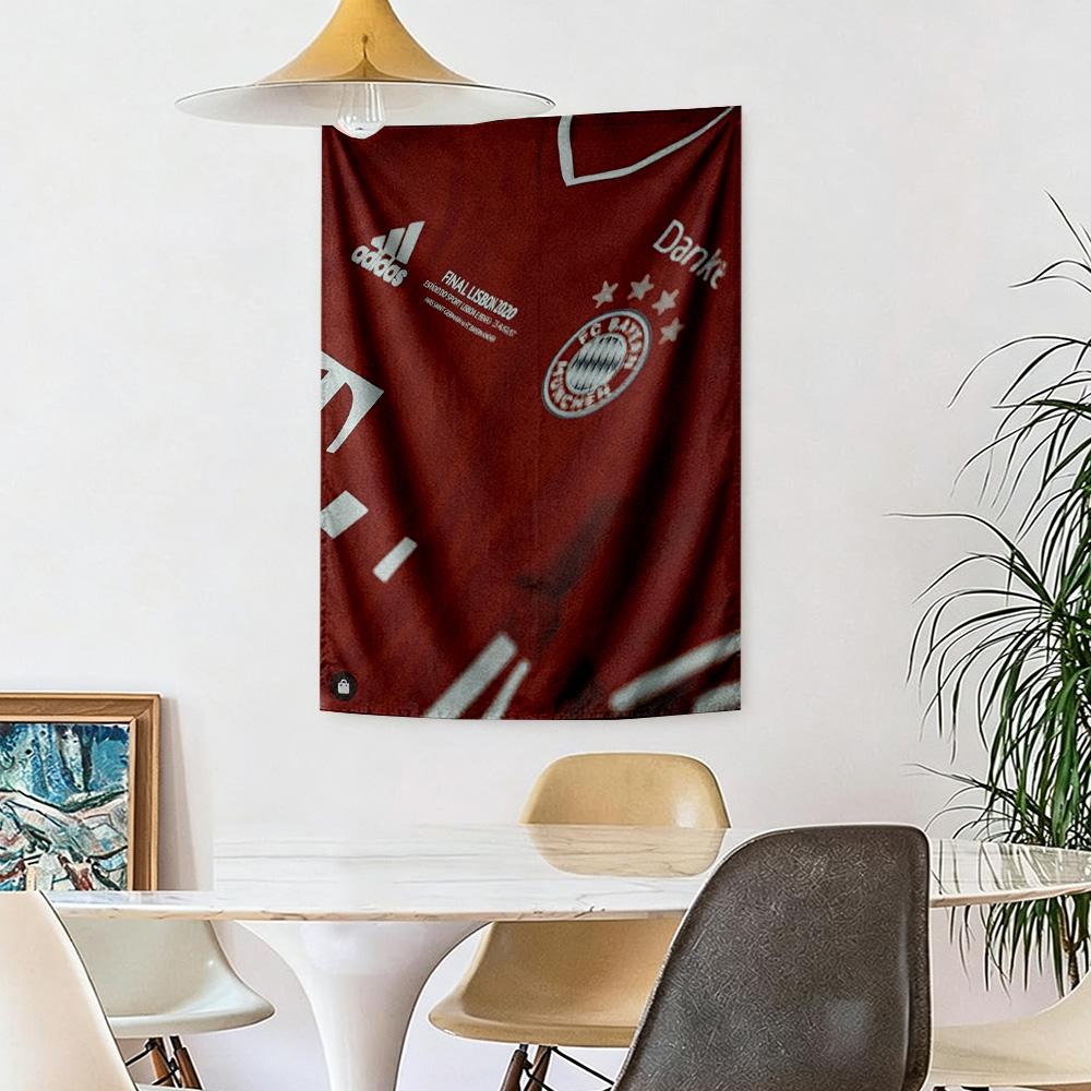 Bayern Munich Wall Decor Tapestry Art For Pet Memorial Birthdaywedding Party Backdrop Family Gift