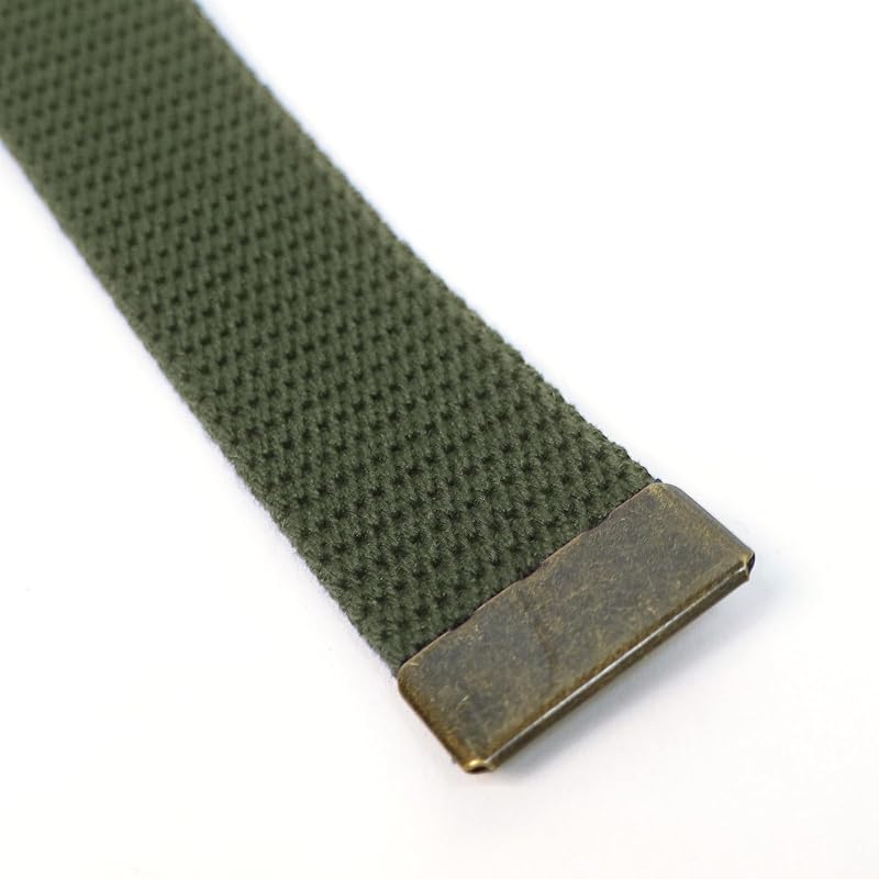 [Edwin] Belt 32mm 120cm Antique Gold GI Gacha Belt 01001299J Men's 22269272 Khaki Width 3.2 X Total Length 120cm