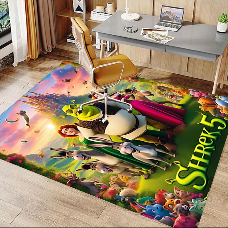 Shrek'S Return Adventure Carpet For Playroom Bedroom Living Room Sofa Home Decorkids Game Area Rug Nonslip Floor Mat