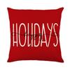 Santa Claus Polyester Printed Pillow Cover Home Living Room Sofa Cushion Cover Bedroom Cushion Cover