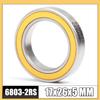 Подшипник 6803-2RS из нержавеющей стали 17*26*5 мм 1 шт. ABEC-3 6803 RS Велосипедная втулка Передние Задние Втулки Колесо 17 26 5 Керамические Шарики Подшипники