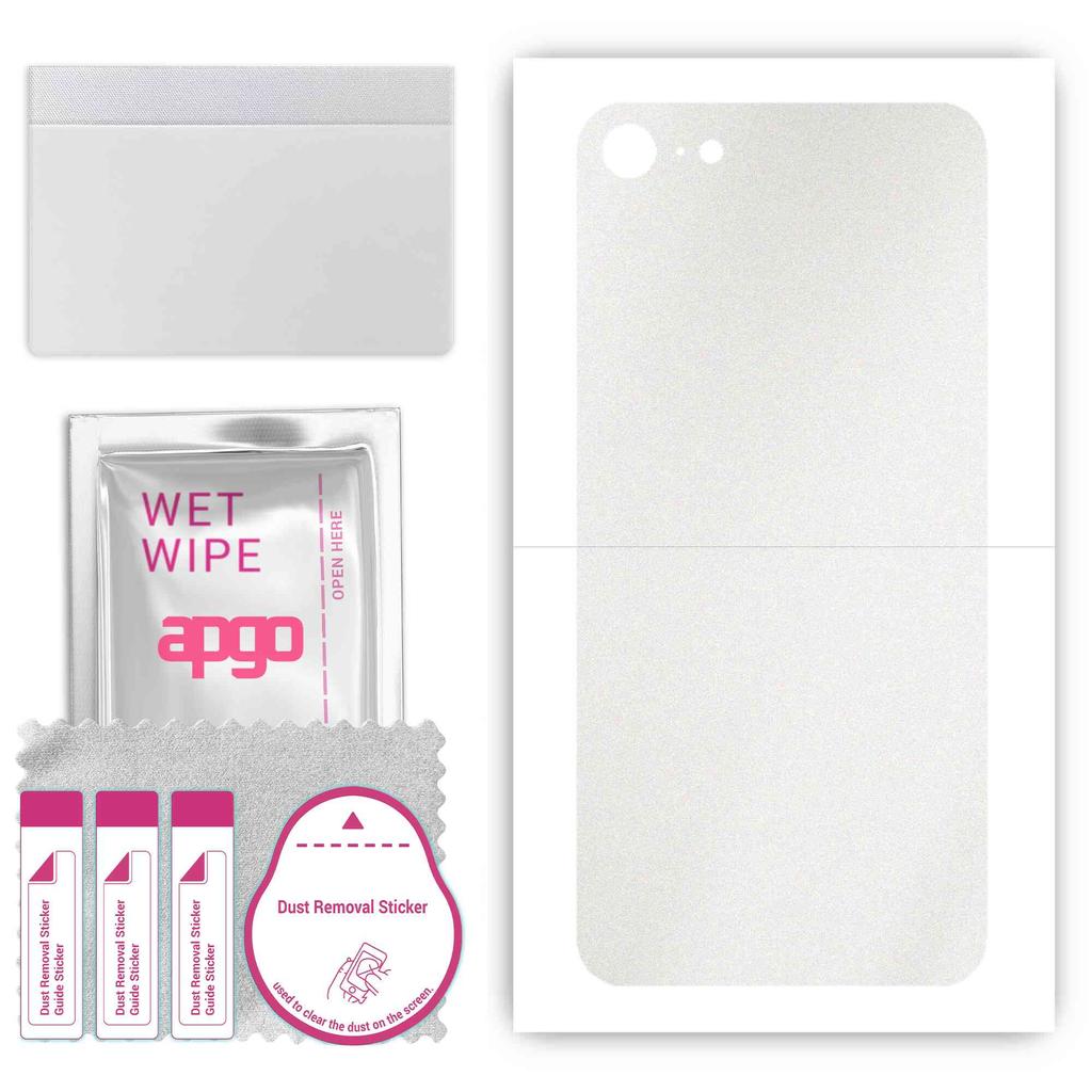 apgo Защитная наклейка для задней панели, совместимая с Apple iPhone 7, пленка для обертывания, фольга, винил - узор, матовый прозрачный