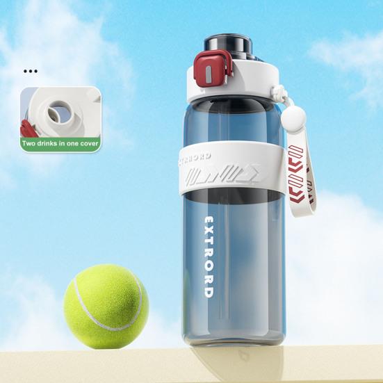 Бутылка для воды 850 мл с соломинкой Мотивационные бутылки для воды без BPA Герметичная спортивная бутылка для воды для мужчин и женщин Тренажерный зал Фитнес Открытый