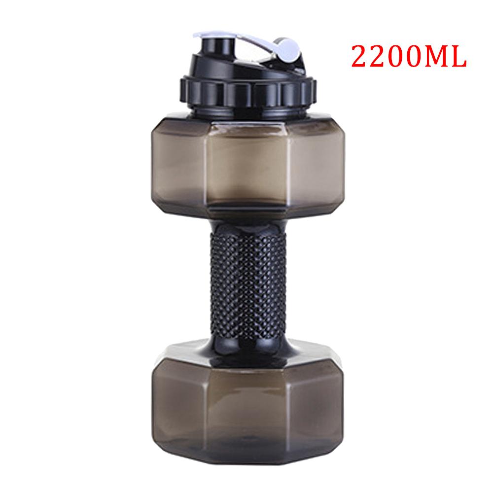Water Dumbbell Sport Bottle Large Capacity Gym Running Fitness Bodybuilding Exercise Outdoor Bicycle Camping Cycling Bottle