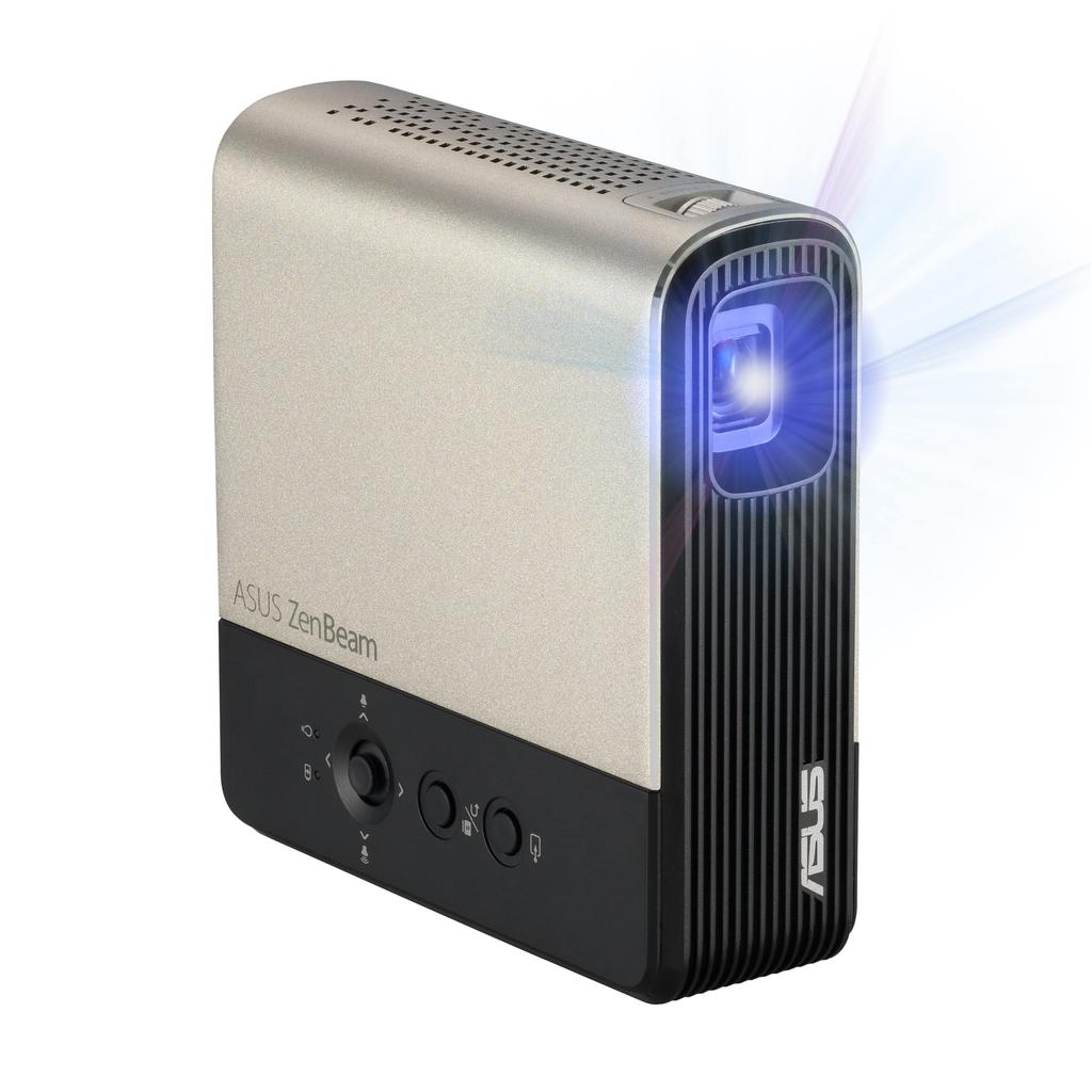 ASUS ZenBeam E2 Mobile Wireless LED Light 300 Auto Portrait Mode Home Theater Projector, Connection, Source, Lumens, (Portrait Projection), Built-in