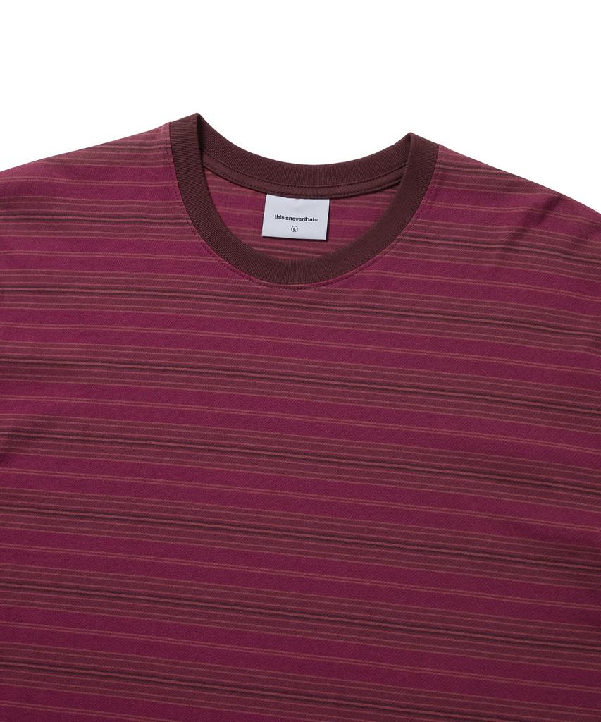 THISISNEVERTHAT Striped Tee Purple Red