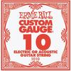 ERNIE BALL Одиночные струны для электрогитары 1010 Комплект струн Ernie Ball, .010, 6,