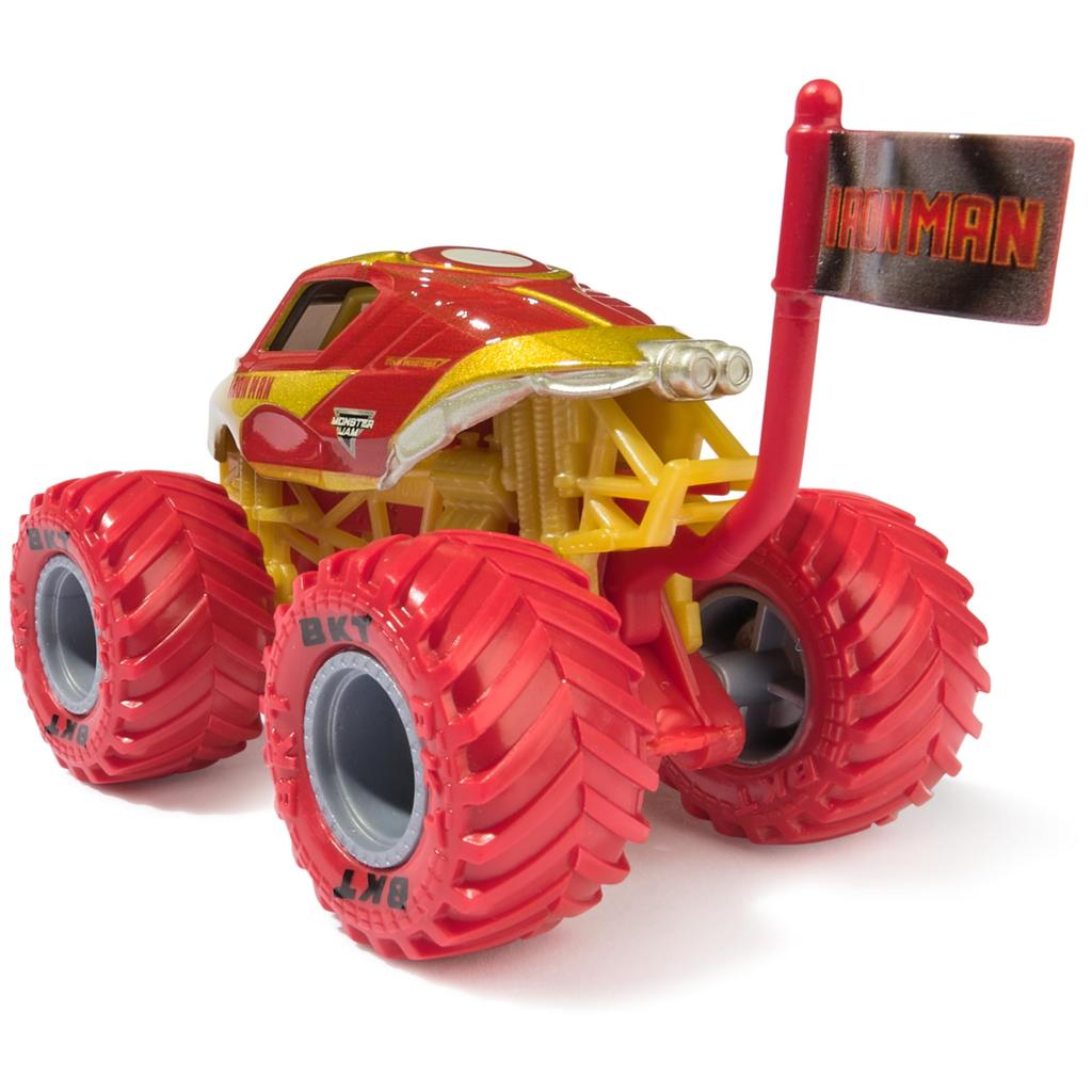 Monster Jam, Official Marvel Iron Man Monster Truck, Die Cast Vehicle, 1:64 Scale, Superhero Kids Toys, for Boys Ages 3+